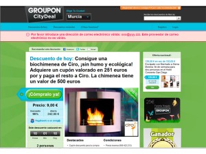 Portal de compras en grupo Groupon CityDeal en Murcia