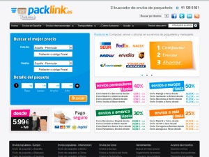 Pgina de inicio de Packlink.es