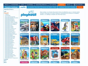 Catlogo de la marca Playmobil en deMartina.com