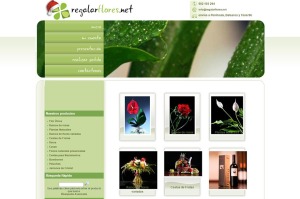 Primera versin de la tienda online Regalarflores.net