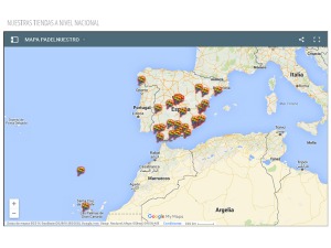 Mapa de tiendas de Padel Nuestro