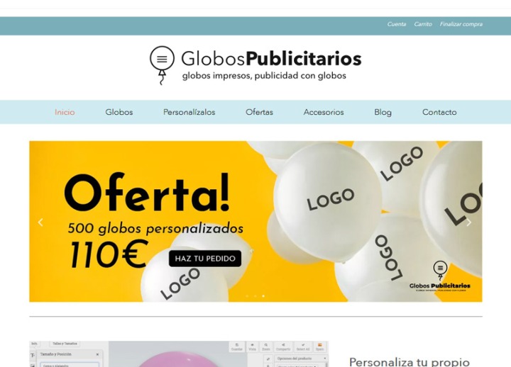 Tienda online de Globos Publicitarios