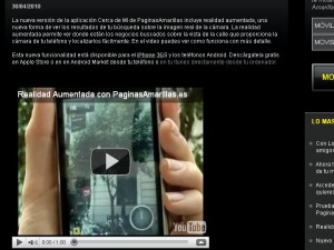 Realidad Aumentada en PaginasAmarillas.es