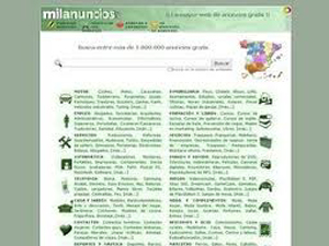 Pagina de inicio de milanuncios.com