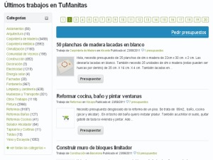 Trabajos publicados en TuManitas.com