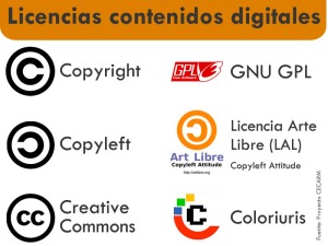 Tipos de licenciatura de contenidos web