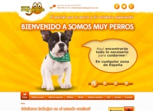 Portada de la web Somos muy perros