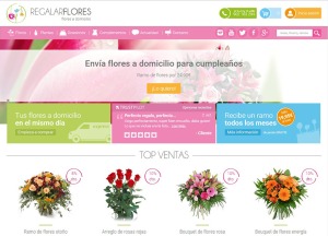 Primera versión de la tienda online Regalarflores.net