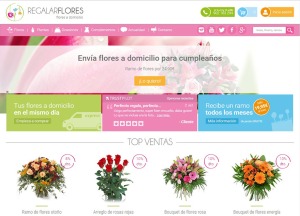 Primera versin de la tienda online Regalarflores.net