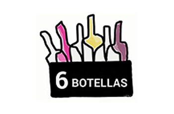 Logotipo de 6 botellas