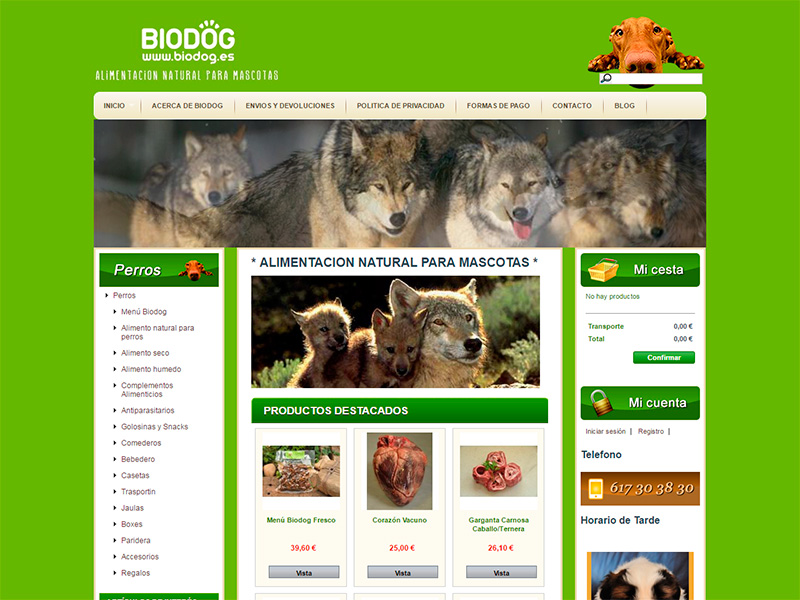 Tienda online Biodog
