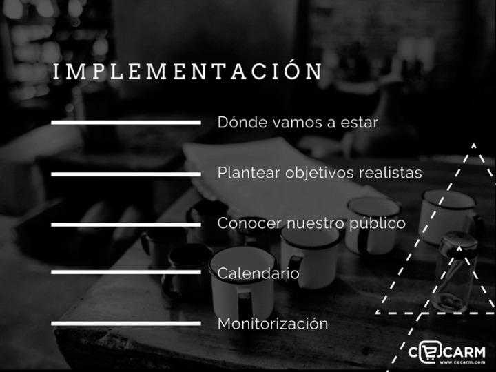 Implementación de un Plan de Contenidos Online