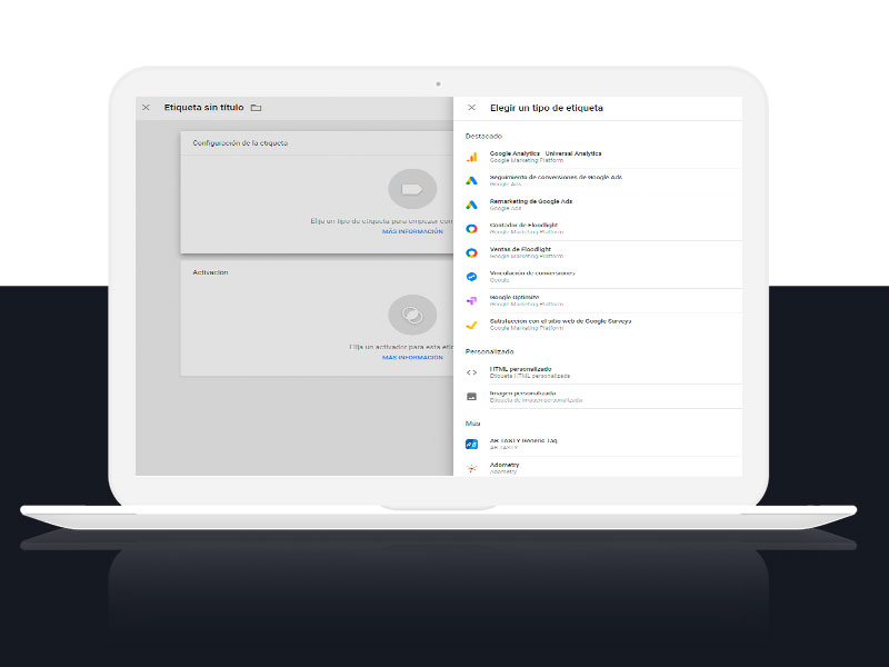 Etiquetas Google Tag Manager