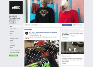 Página de Facebook de MILKshop.es