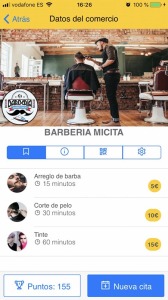 Captura de la App miCita