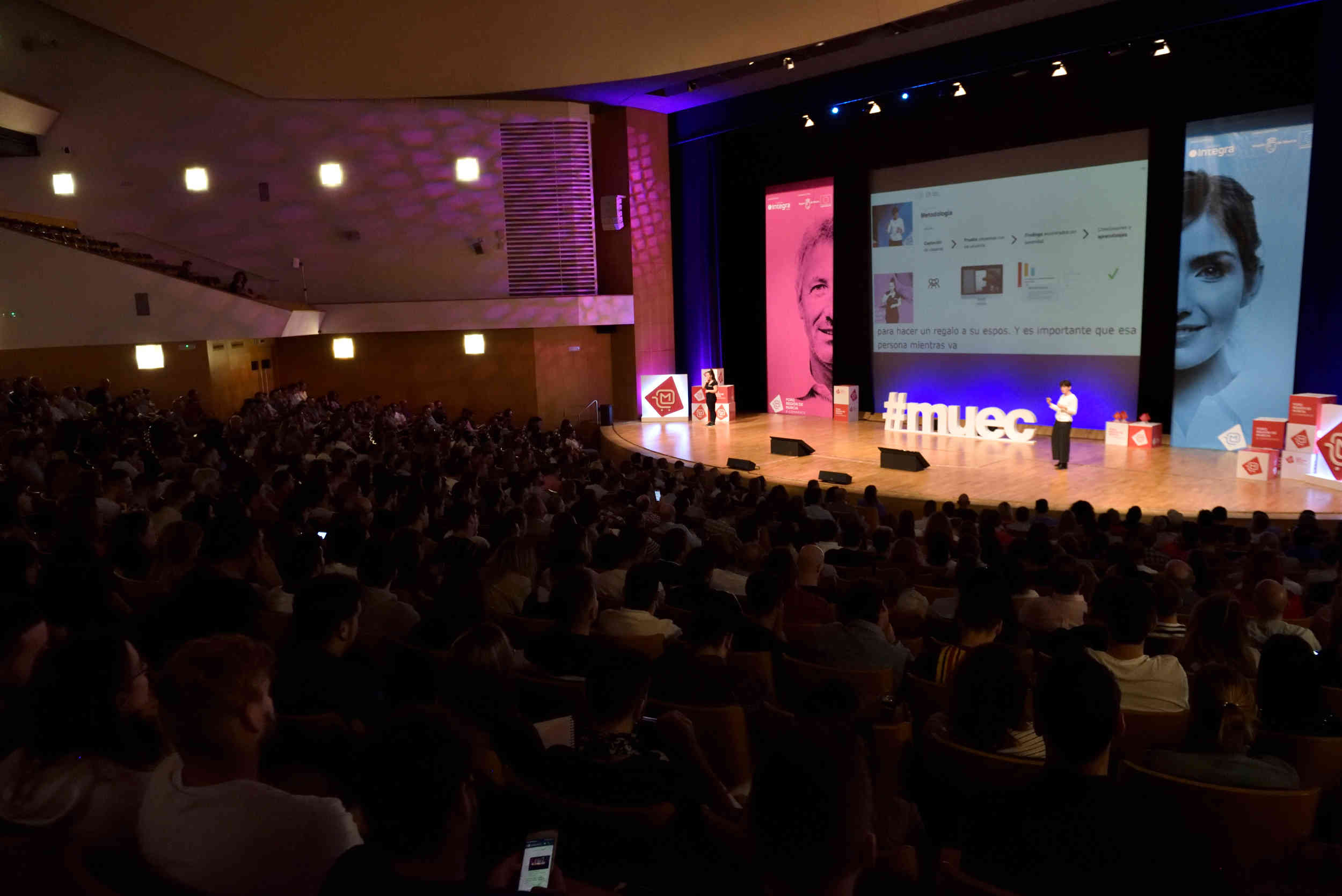 Paula Dez durante su intervencin en MueC 2019