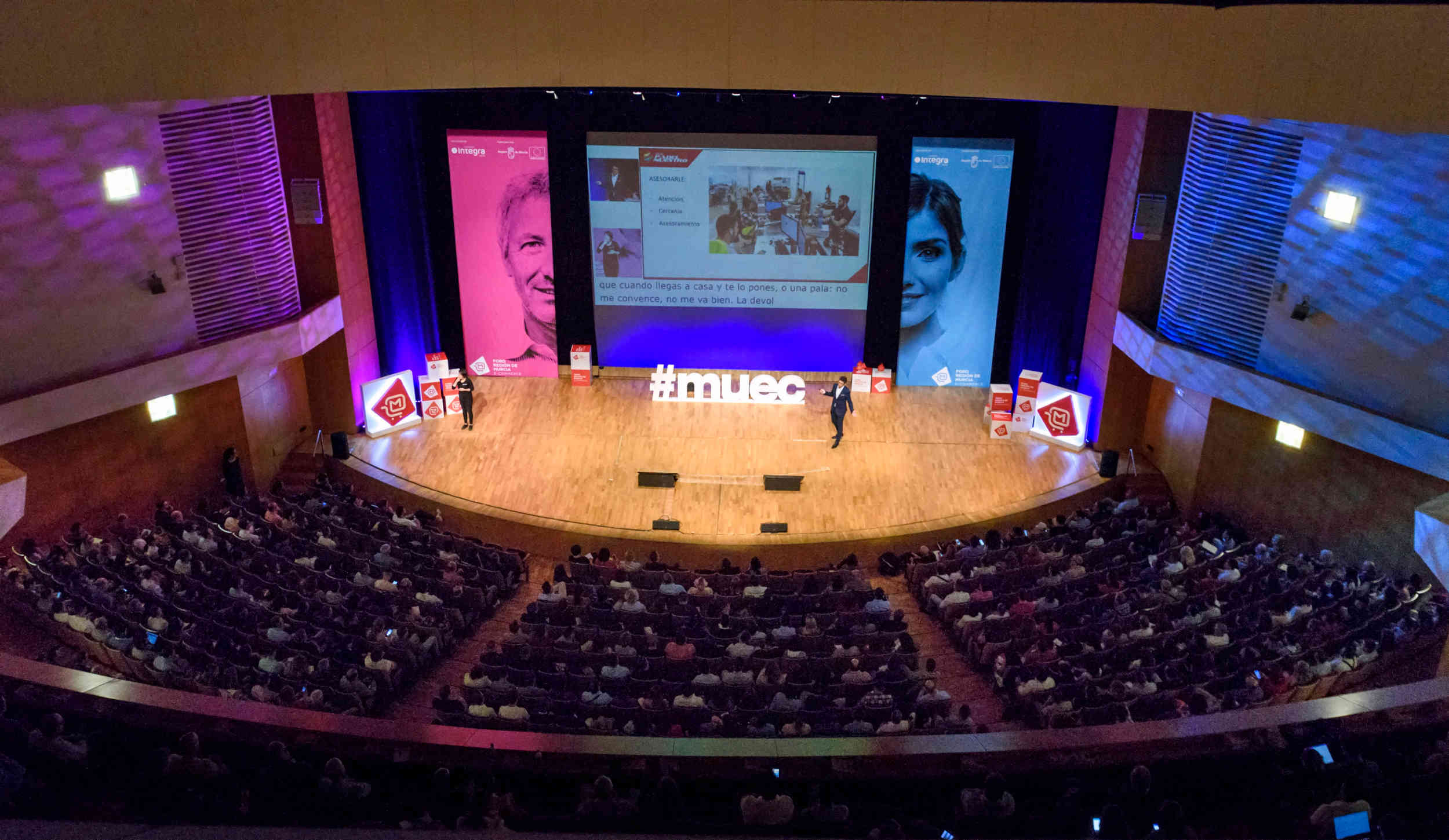 Panormica de la sala del Auditorio en MueC 2019