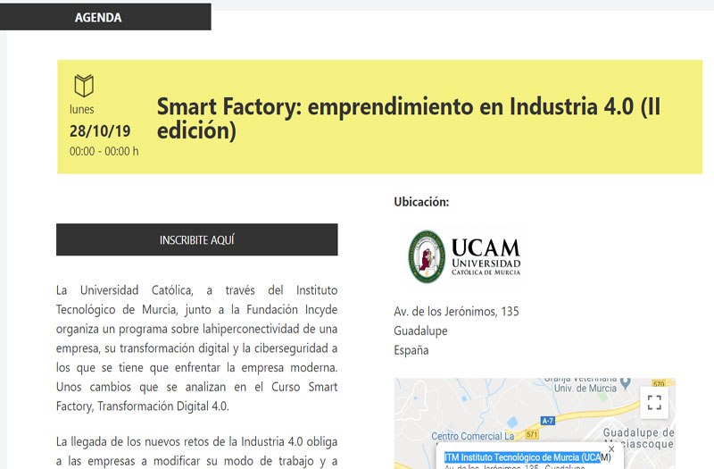 Smart Factory: emprendimiento en Industria 4.0 (II edición) - Eventos ...