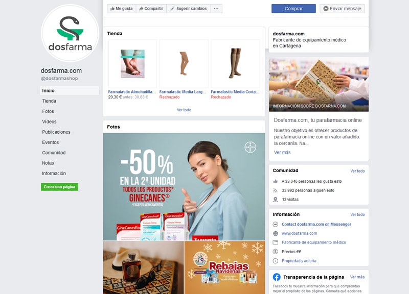 Facebook de DosFarma